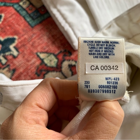 Vintage Levi’s matchstick Capital E white jeans sz 28 - Picture 8 of 12